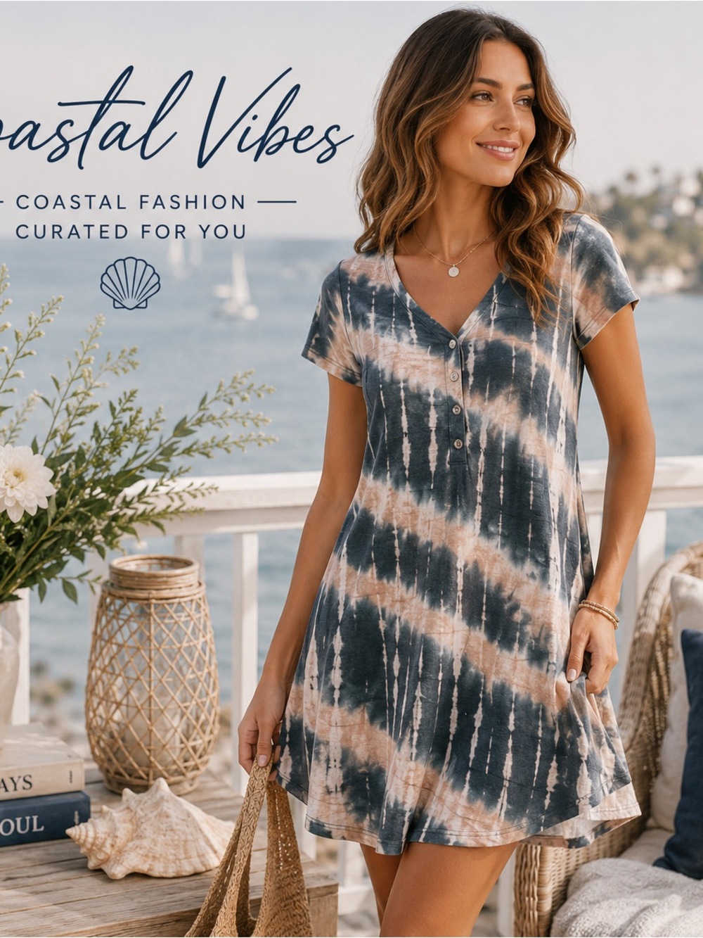 NWT Yak & Yeti Tie Dye Boho Swing Dress S